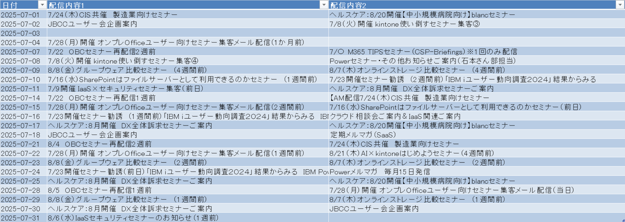 Excel ファイルを作成