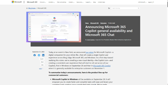 大注目の Microsoft 365 Copilot の一般提供開始日が決まった！