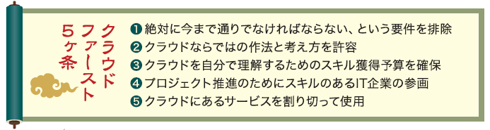 クラウドファースト5ヶ条