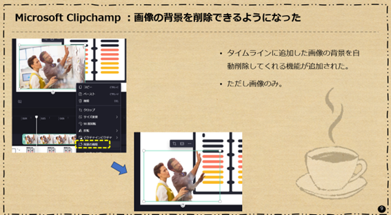 Microsoft Clipchamp :画像の背景を削除できるようになった