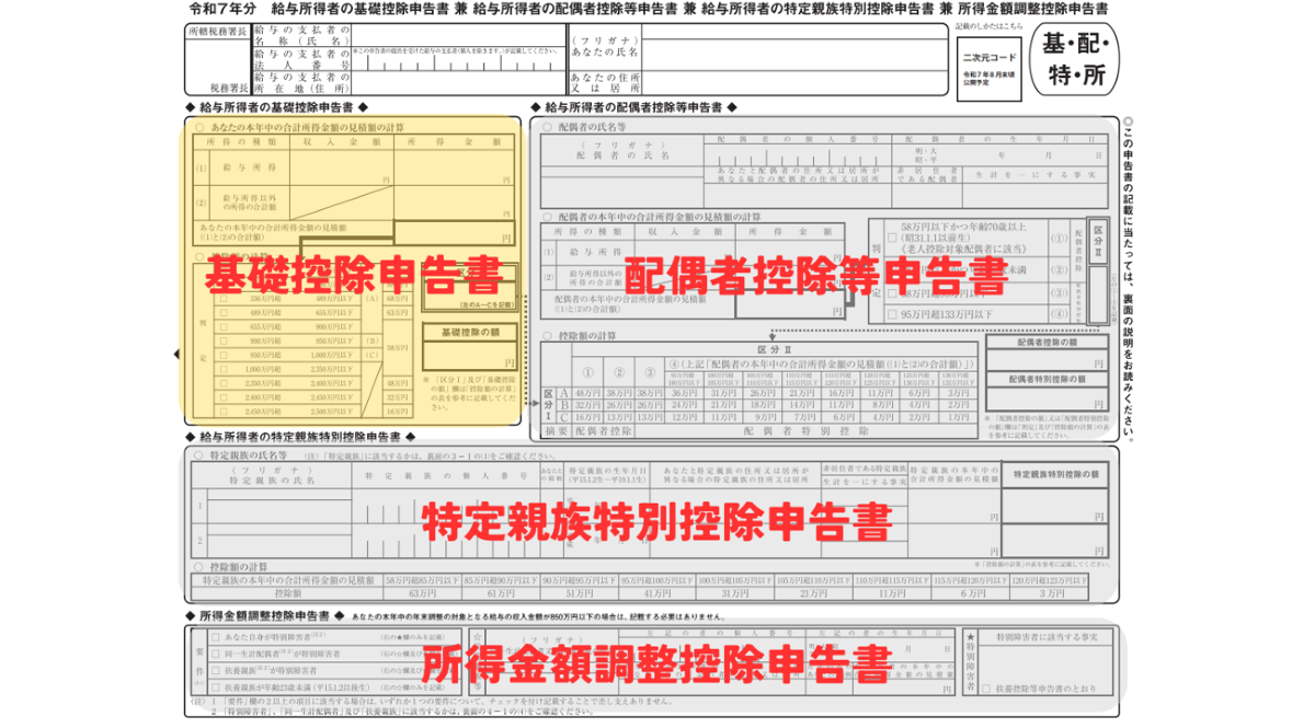 基礎控除申告書とは？