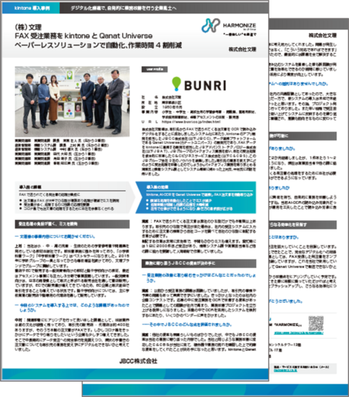 【kintone導入事例】株式会社文理様