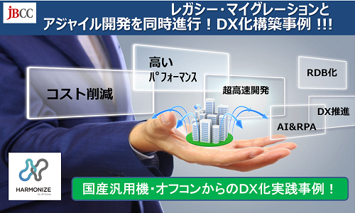 レガシー・マイグレーションとアジャイル開発を同時進行!DX化構築事例!!!