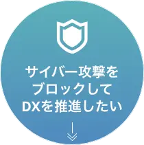サイバー攻撃をブロックしてDXを推進したい