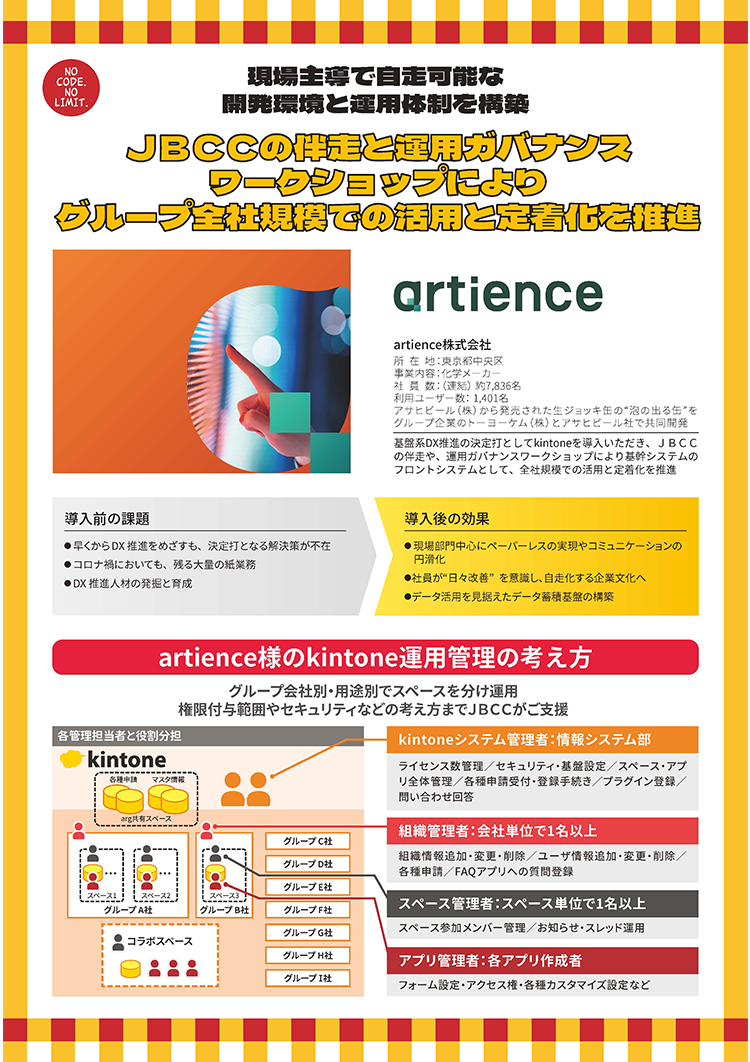 現場主導で自走可能な開発環境と運用体制を構築 artience株式会社 様