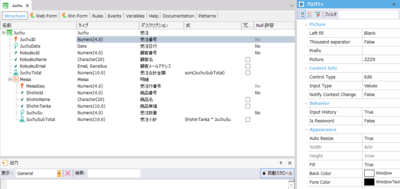 GeneXusの機能　Transaction